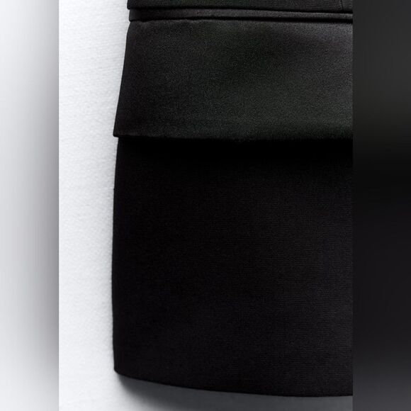 ZARA COMBINATION SATIN EFFECT BUSTIER TOP - Picture 8 of 16